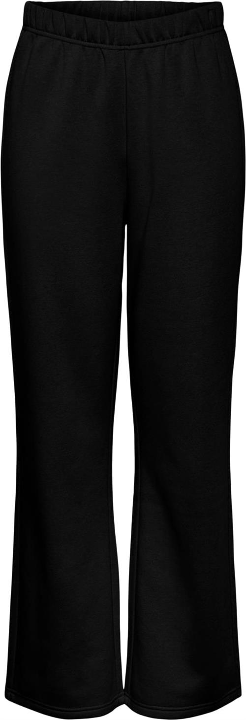 Pieces Pcchilli HW Wide Sweat Pants Noos B Kvinde Sort Sweatpants Str S - hos Magasin