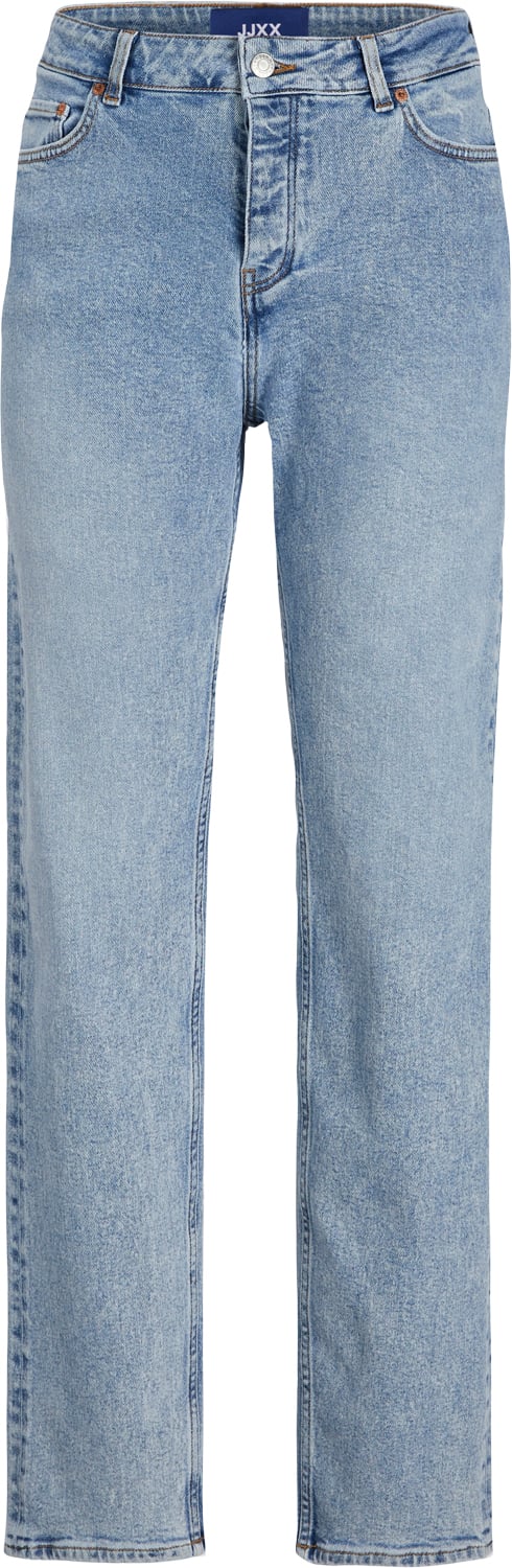 Se JJXX Jxseoul Straight MW Cc3003 Noos Kvinde Light Blue Denim Straight Jeans Str "30/""34" - hos Magasin ved Magasin