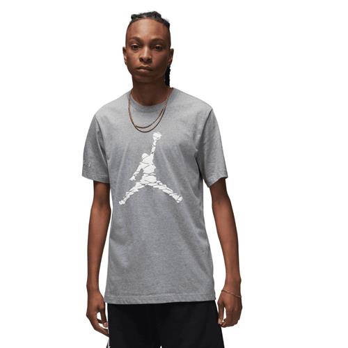 Se Nike Jordan Essentials Tshirt Mand Carbon Heather/white Kortærmede T-shirts Str L - Bomuld hos Magasin ved Magasin