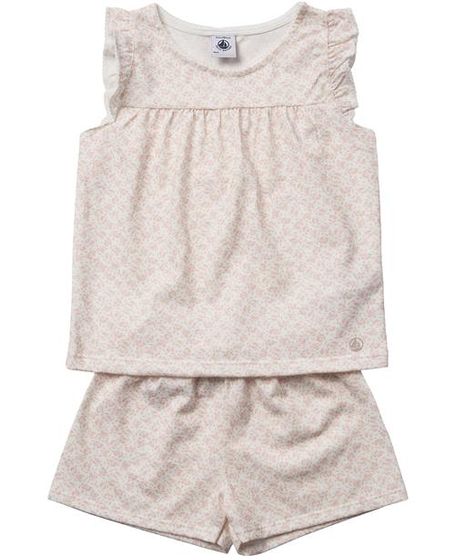 Petit Bateau Short Pyjama Str 3Y - Marshmallow/panty Nattøj hos Magasin