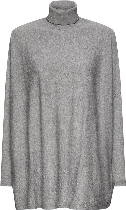 Se Esprit CVE Batwing sw Kvinde Medium Grey 5 Rullekraver Str XS - hos Magasin ved Magasin