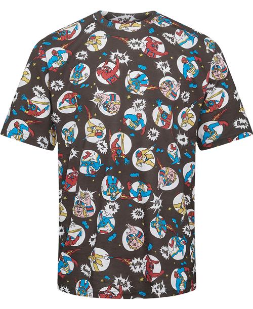 Moschino Tshirt Mand Fantasy Print Only One Colour Kortærmede T-shirts Str 50 - hos Magasin