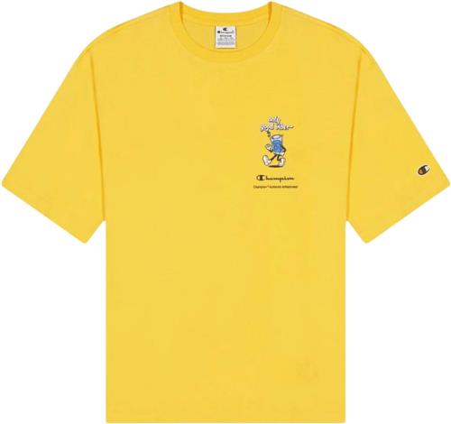 Se Champion Graphic Crewneck Tshirt Mand Amber Yellow Kortærmede T-shirts Str XS - Bomuld hos Magasin ved Magasin