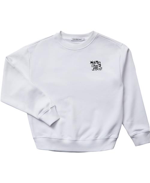 Se Calvin Klein Placed Inst. Grid Crewneck Str 12 år - Yaf Sweatshirts hos Magasin ved Magasin