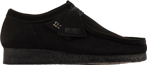 Clarks Originals Wallabee. Black Sde, D, 4 Kvinde Black Suede Snøresko Str 42 - hos Magasin