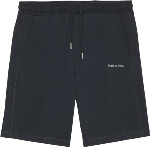 Marc O’Polo Shorts Modern Slub Terry, Flatlock Kvinde Dark Navy Sweatshorts Str L - hos Magasin