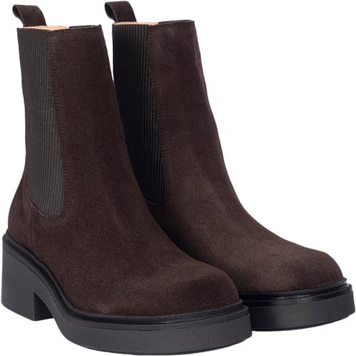 ANGULUS Støvle med Elastik Kvinde 2193/046 Brown/brown Chelsea Boots Str 36 - hos Magasin