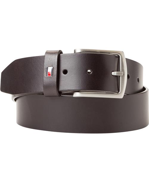 Se Tommy Hilfiger New Denton Belt Basic 80cm - Bælter Læder hos Magasin ved Magasin