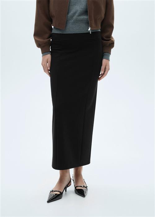 MANGO Long Pencil Skirt Kvinde Black Maxi Nederdele Str S - hos Magasin