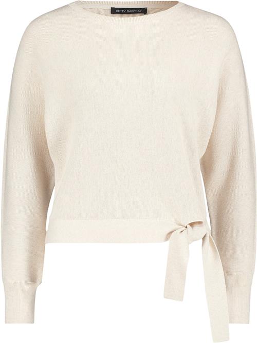 Betty Barclay Strickpullover Ku Kvinde Light Beige Melange Sweaters Str 38 - hos Magasin