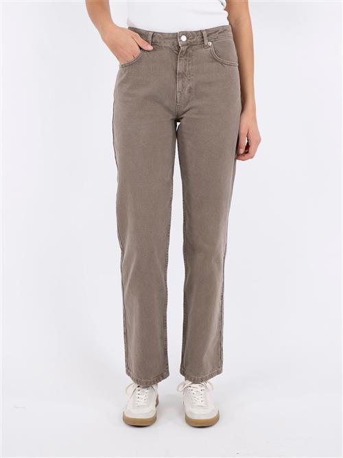 Se Neo Noir Simona D Pants Kvinde Dusty Brown Straight Jeans Str 44 - Denim hos Magasin ved Magasin