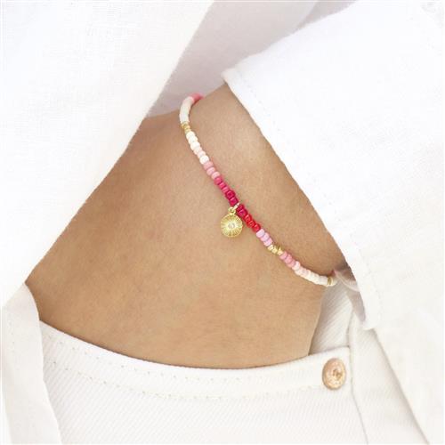 With love darling Innovation Beaded Bracelet ONE SIZE - Perlearmbånd Messing hos Magasin