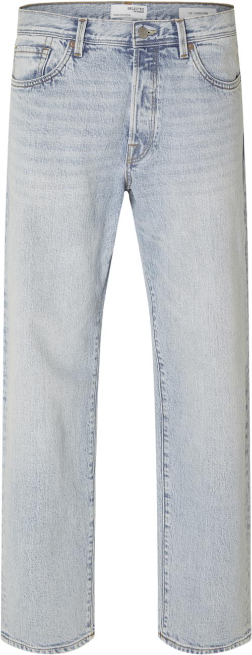 Selected Homme Slh220loose Kobe 5411 L.B Wash JNS Mand Blue Denim Jeans Str "34/""34" - hos Magasin