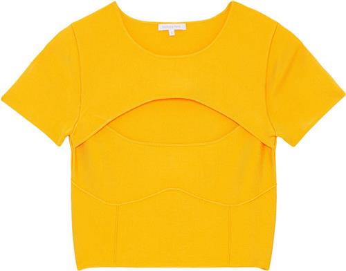 Patrizia Pepe Maglia/knit Kvinde Juicy Orange Toppe Slim Fit Str 36 - hos Magasin