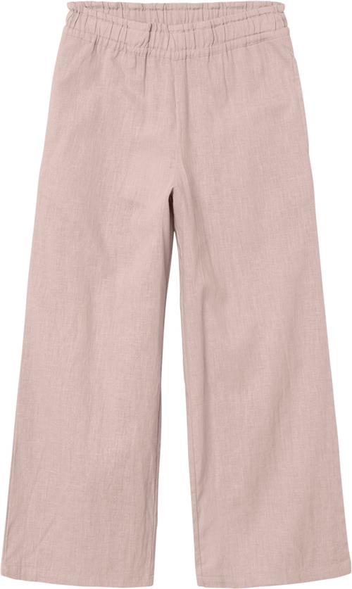 Name It Nkffalinnen Wide Pant Noos Str 128 - Sepia Rose Bukser hos Magasin