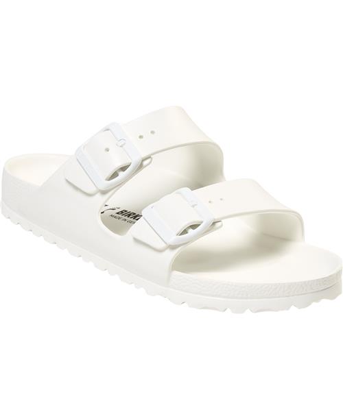 Se Birkenstock Arizona EVA White Kvinde White Flade Sandaler Str 40 - hos Magasin ved Magasin