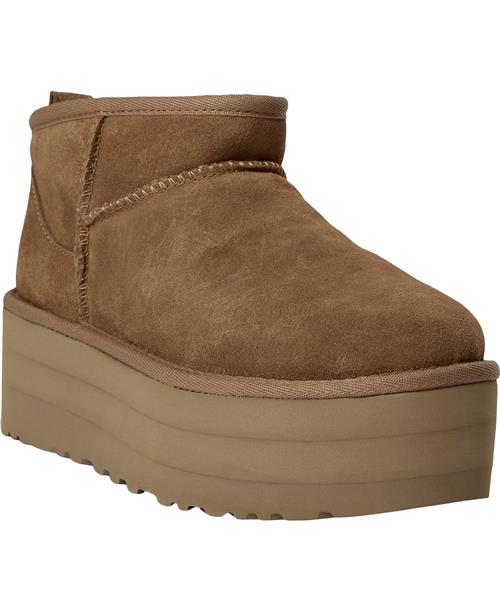 UGG W Cl Ultra Miniplatf Kvinde Chestnut Vinterstøvler Str 39 - hos Magasin