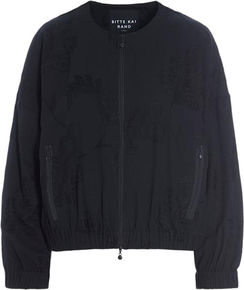 Bitte Kai Rand Embroidered Leaf Kvinde Black/black Leaf Bomberjakker Str XXL - hos Magasin