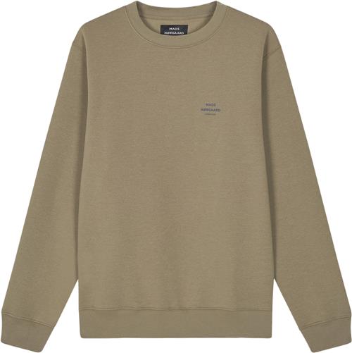 Se Mads Nørgaard - Copenhagen Standard Crew Logo Sweat Mand Brun Sweatshirts Str XL - hos Magasin ved Magasin