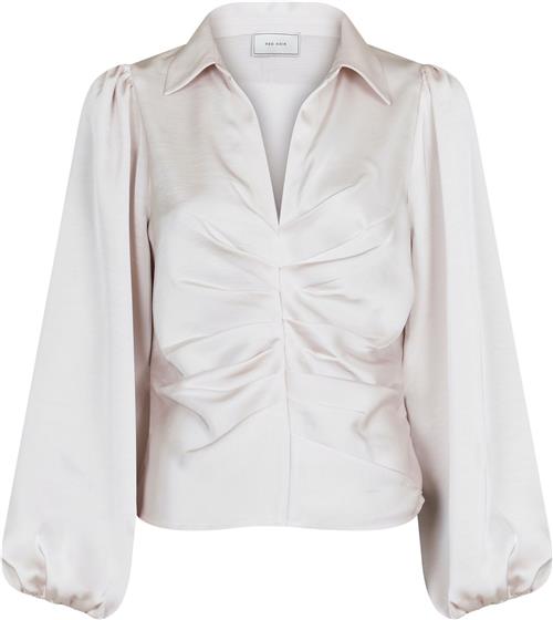 Neo Noir Mille Heavy Sateen Blouse Kvinde 124 Langærmede Bluser Str 44 - hos Magasin