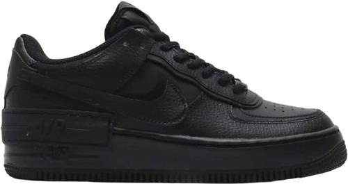 Nike air Force 1 Shadow Kvinde Black/black-black Sneakers Str 38 - Læder hos Magasin