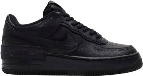 Nike air Force 1 Shadow Kvinde Black/black-black Sneakers Str 39 - Læder hos Magasin