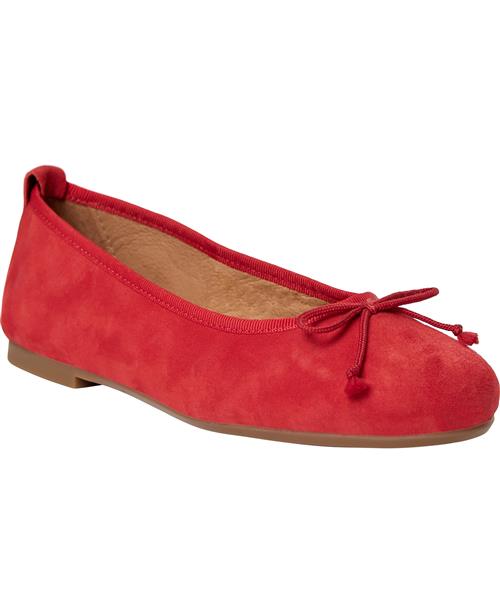 Pavement Lucy Lu Kvinde Red Suede Ballerinaer Str 40 - Læder hos Magasin