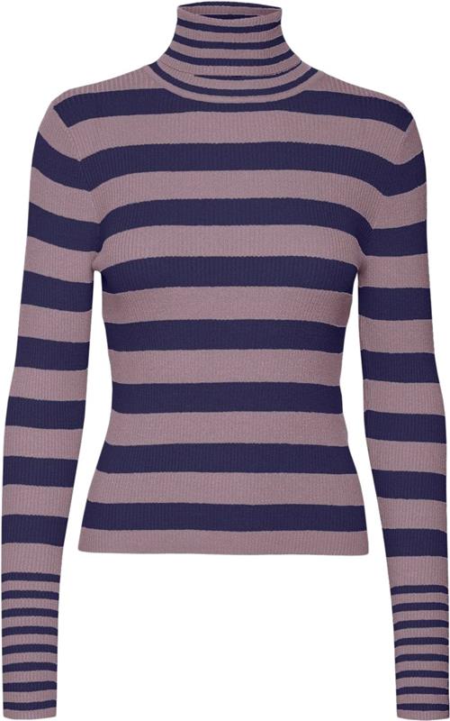 Vero Moda Vmmaxine LS Rollneck Pullover BOO Kvinde Toadstool/w. Astral Aura Rullekraver Str L - hos Magasin