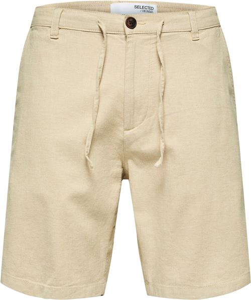 Selected Homme Slhcomfortbrody Linen Shorts W NOO Mand Incense/mixed W. Oatmeal Chino Shorts Str L - Bomuld hos Magasin