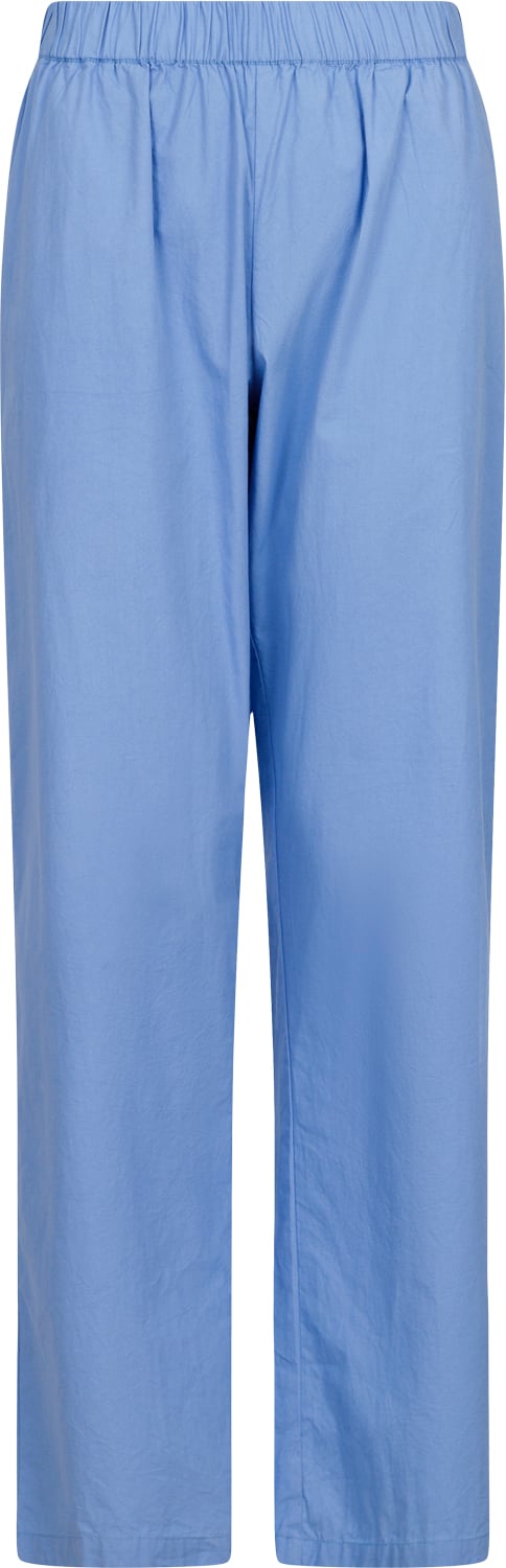 Neo Noir Astra C Poplin Pants Kvinde Light Blue Bukser Med Brede Ben Str 36 - hos Magasin