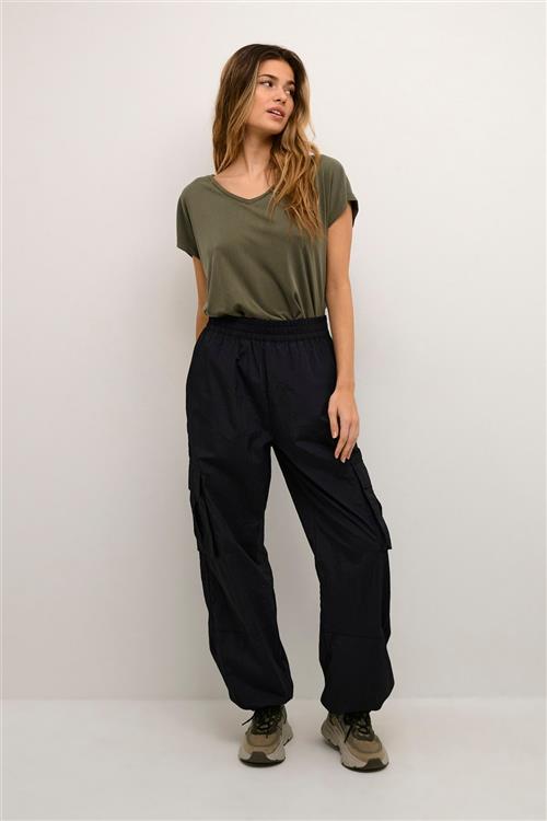 Kaffe Kamarie Cargo Pants Kvinde Black Deep Cargo Bukser Str 38 - hos Magasin