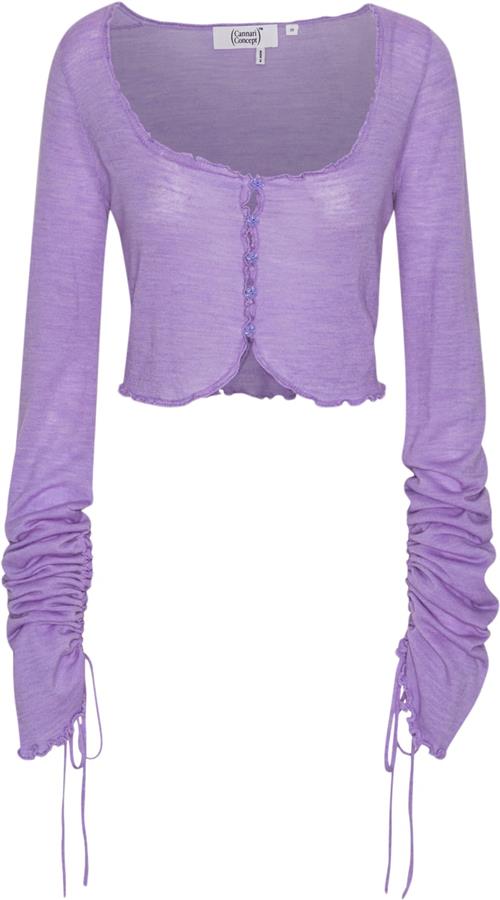 Cannari Concept Open Cardigan Kvinde Bougainvillea Toppe Str 38 - hos Magasin