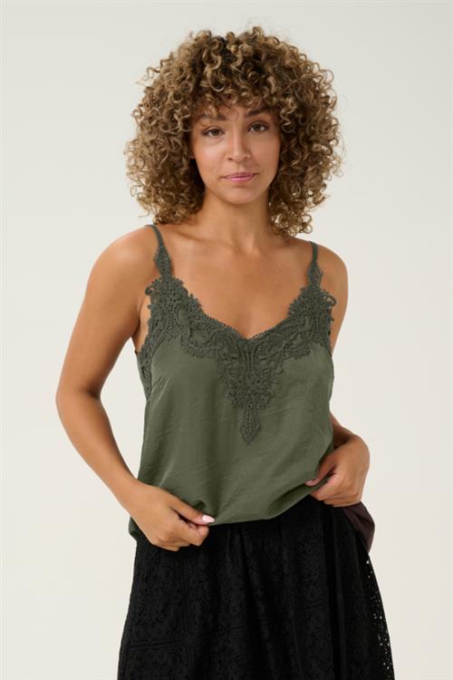 Cream Cranna Top Kvinde Deep Depths Tanktoppe Str 44 - hos Magasin