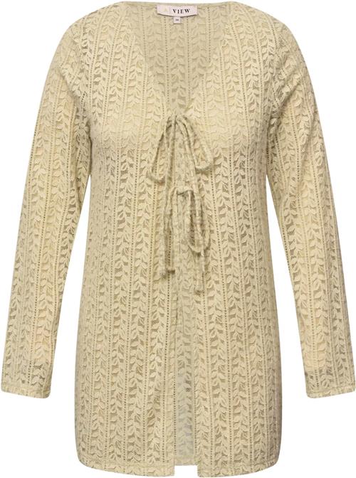 A-VIEW Mona new Cardigan Kvinde Sand Cardigans Str 36 - hos Magasin