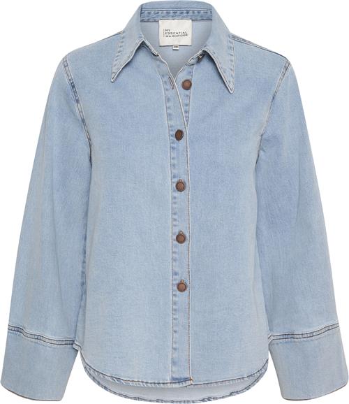 My Essential Wardrobe Laramw 115 Sofia Shirt Kvinde Light Blue Wash Denimskjorter Str 44 - hos Magasin