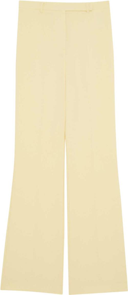 Patrizia Pepe Pantaloni/trousers Kvinde Clarity Yellow Bukser Med Brede Ben Str 42 - hos Magasin