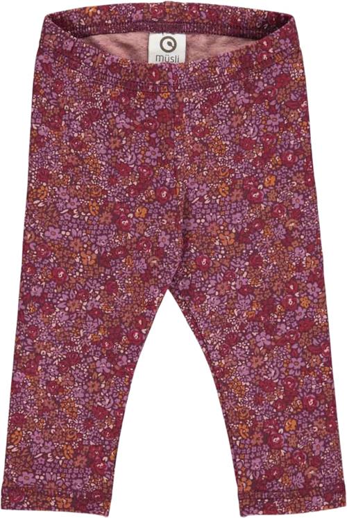 Müsli by Green Cotton Petit Blossom Leggings Baby Str 92 - Fig/boysenberry/berry Red Leggings Bomuld hos Magasin