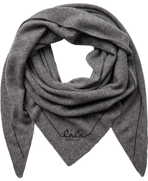 Lala Berlin Triangle Solid Logo M 115 cm x 115 cm x 172 cm - Halstørklæder Cashmere hos Magasin