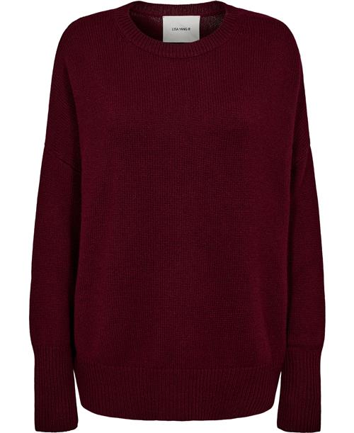 Lisa Yang Mila Sweater Kvinde Cherry Sweaters Relaxed Fit Str XS - hos Magasin