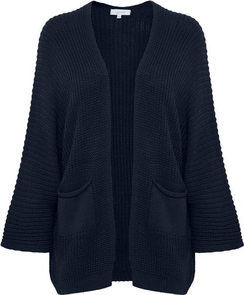 Se Sorbet Sbcarly Long Cardigan Kvinde Navy Blazer Cardigans Str M/L - hos Magasin ved Magasin