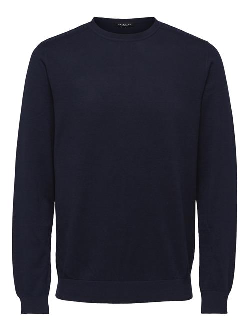 Se Selected Homme Slhberg Crew Neck B Noos Mand Blå Sweaters Str XL - hos Magasin ved Magasin