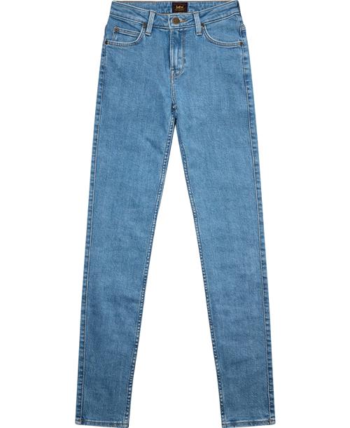 Lee DRY L Kvinde Medium Denim Straight Jeans Str 25 33 - Denim hos Magasin