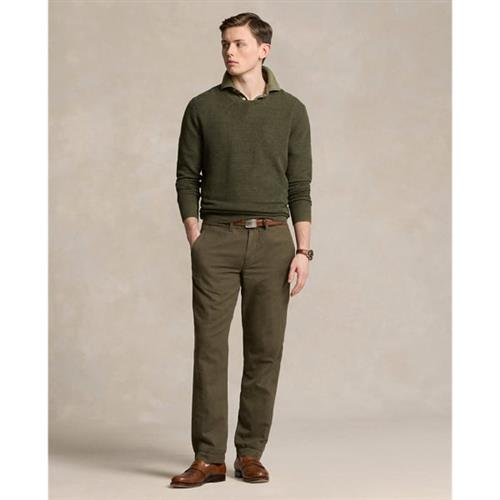 Se Polo Ralph Lauren Straight Fit Linencotton Pant Mand Grøn Casual Bukser Str 33 30 - hos Magasin ved Magasin