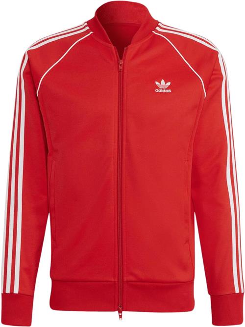 adidas Adicolor Primeblue sst Track Jacket Mand Red/white Sweatshirts Str L - Bomuld hos Magasin