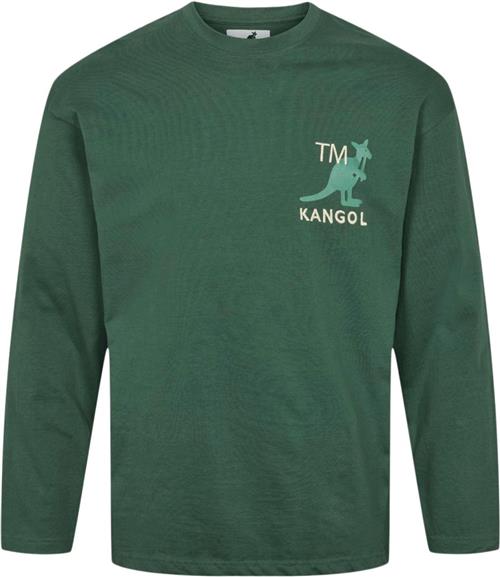 Se Kangol Harlem M04 Longsleeve T-shirt Mand Dark Green Langærmede T-shirts Str XS - Bomuld hos Magasin ved Magasin