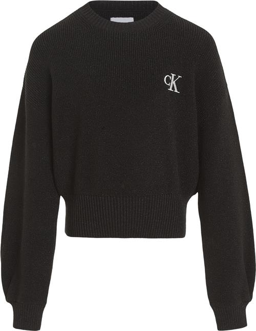 Calvin Klein Festive Lurex Sweater Str 16 år - Beh Sweatshirts hos Magasin