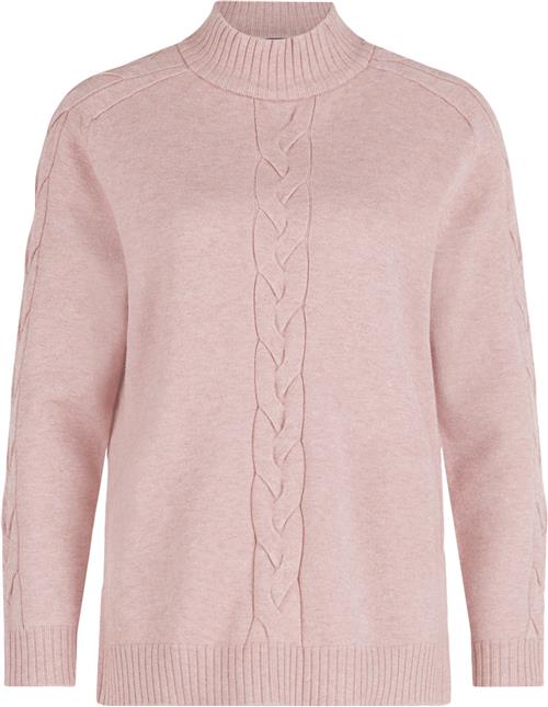 Se Betty Barclay Strickpullover Ku Kvinde Pale Mauve Melange Sweaters Str 44 - hos Magasin ved Magasin