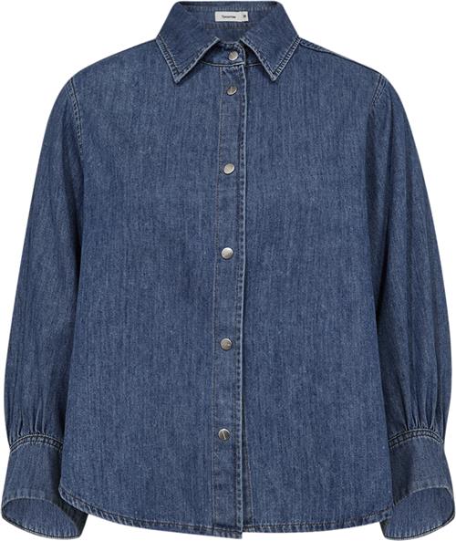 Se Tomorrow Trwnew Hepburn Shirt Boston Kvinde Denim Blue Skjorter Str 42 - Bomuld hos Magasin ved Magasin