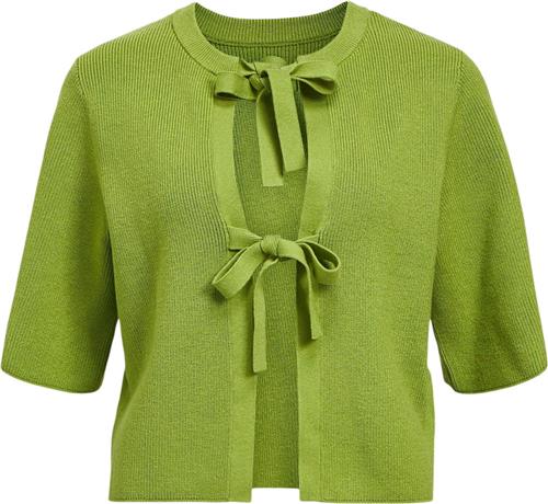 Object Objulla Parvi 2/4 Knit Cardigan 132 Kvinde Peridot Toppe Str L - hos Magasin