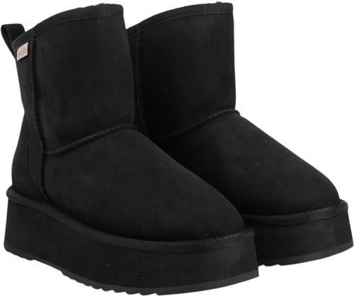 Lovelies Laveno Suede Boots W/ Shearling Kvinde Black Vinterstøvler Str 41 - Læder hos Magasin